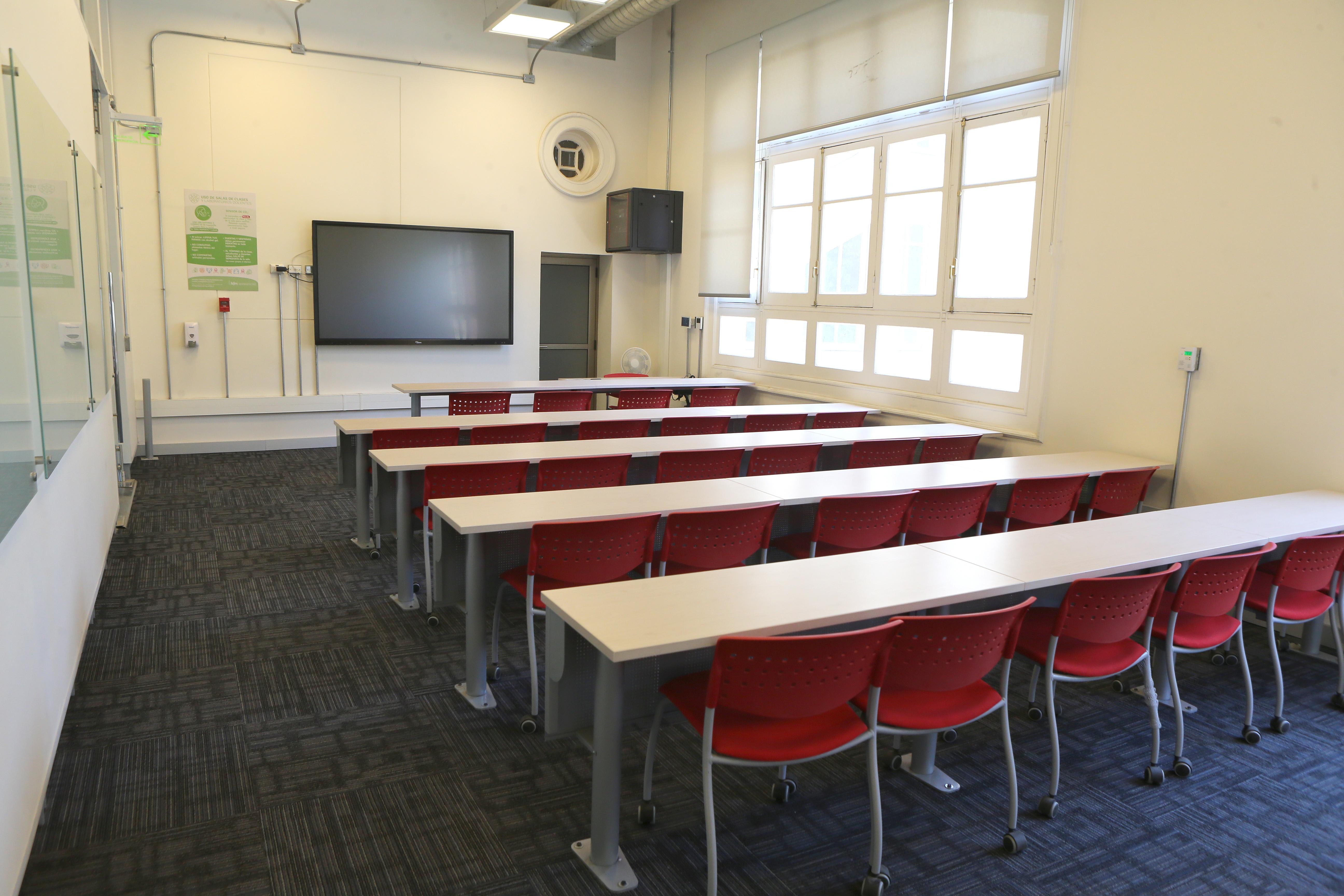 Sala de clases en Beauchef 851