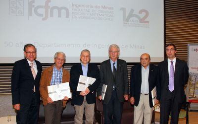 Celebración del 162 aniversario de la instauración de la carrera de Ingeniería Civil de Minas.